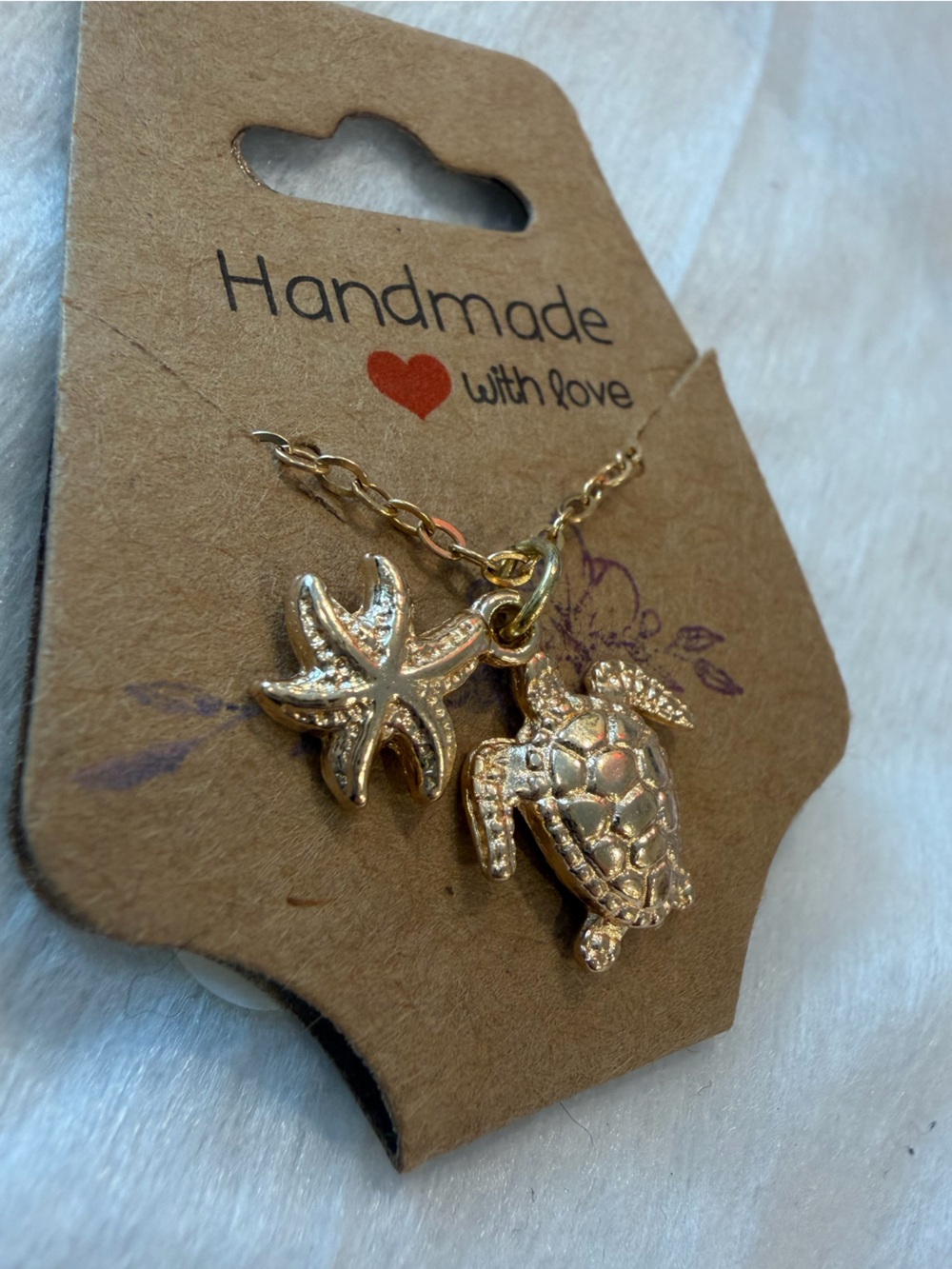 🌊 TAKE ME BACK 🌊 🐢 Gold Pendant Necklace